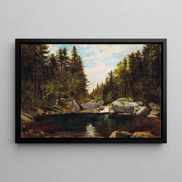 Bassin d'émeraude près de Glen House, New Hampshire - Frank Henry Shapleigh — gerahmtes Bild an der Wand