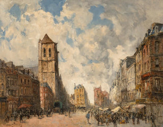 Der Markt von Pont-Audemer - Frank Myers Boggs — Ansicht des Kunstwerks