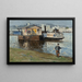 L Embarkadère sur la Seine - Frank Myers Boggs — gerahmtes Bild an der Wand