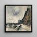 Quai de Béthune und Brücke der Tournelle - Frank Myers Boggs — gerahmtes Bild an der Wand