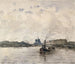 Ansicht der Stadt oberhalb des Quai Henri IV - Frank Myers Boggs — Ansicht des Kunstwerks