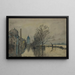 Ansicht der Seine während der Überschwemmungen - Frank Myers Boggs — gerahmtes Bild an der Wand
