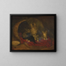 Katze und Kätzchen - Frank Paton — gerahmtes Bild an der Wand