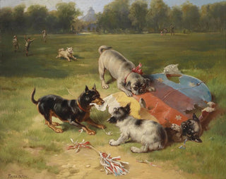 Ein gefundenes Spielzeug - Frank Paton — Ansicht des Kunstwerks