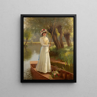 Frank Percy Wild - Punting on the Thames.webp