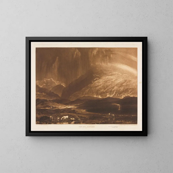 Tourbière en Écosse - Frank Short — gerahmtes Bild an der Wand