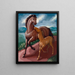Fohlen und Fohlen - Frank Stamato — gerahmtes Bild an der Wand