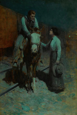 Frank Tenney Johnson - Girl And Cowboy.webp