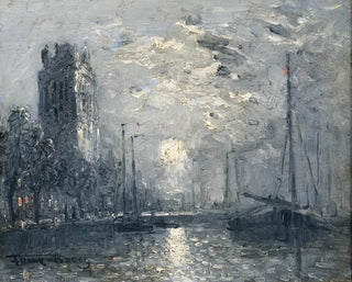 Eine Fluss im Mondschein - Frank William Boggs — Ansicht des Kunstwerks