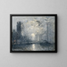 Eine Fluss im Mondschein - Frank William Boggs — gerahmtes Bild an der Wand