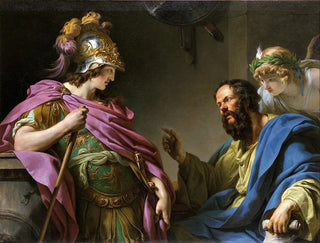 Alcibiade unterrichtet von Sokrates - François-André Vincent — Ansicht des Kunstwerks