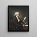 Gentilmann im Büro - François-André Vincent — gerahmtes Bild an der Wand