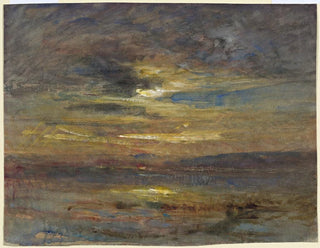 Sonnenuntergang über einem Teich - François-Auguste Ravier — Ansicht des Kunstwerks