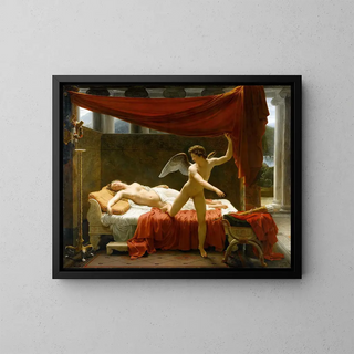Cupid und Psyche - François-Édouard Picot — gerahmtes Bild an der Wand