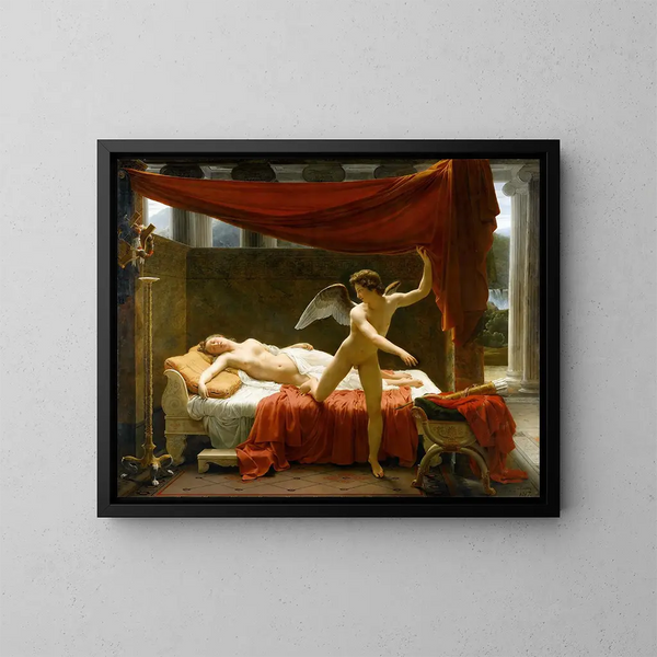 Cupid und Psyche - François-Édouard Picot — gerahmtes Bild an der Wand