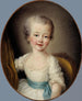 Portrait eines kleinen Mädchens in weißem Kleid, genannt Alexandrine Lenormant d'Étiolles - François-Hubert Drouais — Ansicht des Kunstwerks