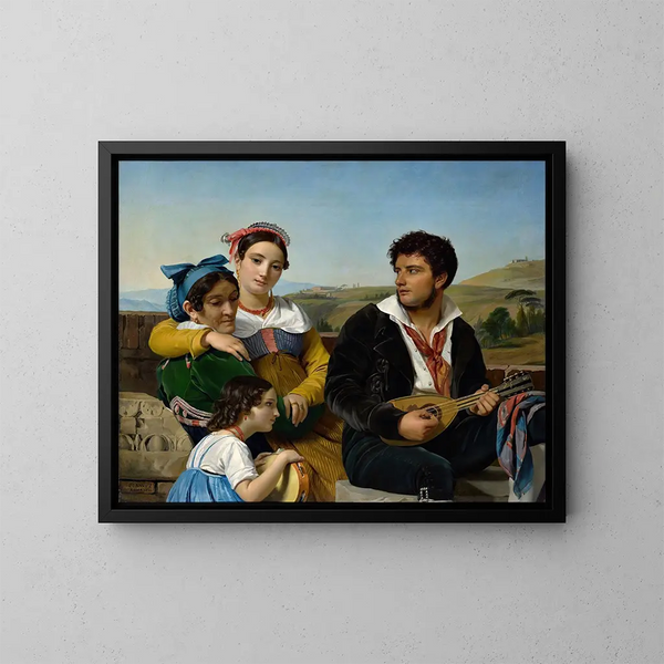 Ein Musikgruppe - François-Joseph Navez — gerahmtes Bild an der Wand