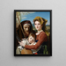 Römische Hirtenfamilie auf dem Land - François-Joseph Navez — gerahmtes Bild an der Wand