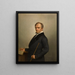 Selbstporträt - François-Joseph Navez — gerahmtes Bild an der Wand