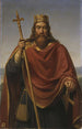 Clovis König der Franken - François-Louis Dejuinne — Ansicht des Kunstwerks