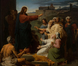 Jesus heilte die Blinden und Lahmen - François-Louis Dejuinne — Ansicht des Kunstwerks