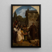 Saint Fiacre refusant la couronne d'Écosse - François-Louis Dejuinne — gerahmtes Bild an der Wand
