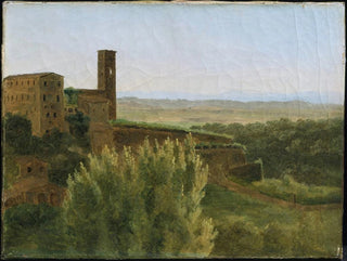 Vue de Tivoli avec l'église de San Silvestro - François-Marius Granet — Ansicht des Kunstwerks
