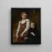 Die Holzsammler - François Alfred Delobbe — gerahmtes Bild an der Wand