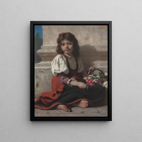 Franois Alfred Delobbe - The little flower girl.webp