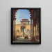 Cour des Lions de l'Alhambra de Grenade - François Antoine Bossuet — gerahmtes Bild an der Wand