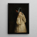 Frau in Weiß - François Bonvin — gerahmtes Bild an der Wand