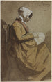 La Brodeuse - François Bonvin — Ansicht des Kunstwerks