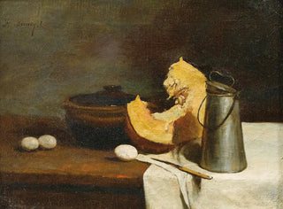 Stillleben mit Kürbis - François Bonvin — Ansicht des Kunstwerks