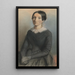 Portrait einer Frau - François Bonvin — gerahmtes Bild an der Wand