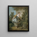 Eine junge Frau in einem Park - François Boucher — gerahmtes Bild an der Wand