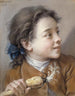 Junge mit einer Karotte - François Boucher — Ansicht des Kunstwerks