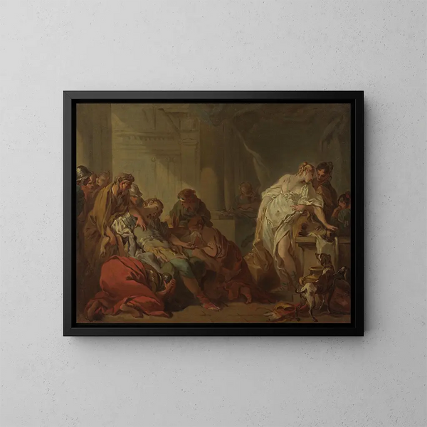 Die Tod von Méléagre - François Boucher — gerahmtes Bild an der Wand