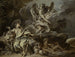 Hagar und Ismael in der Wüste mit dem Engel - François Boucher — Ansicht des Kunstwerks