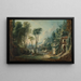 Landschaftsbild mit Fluss - François Boucher — gerahmtes Bild an der Wand
