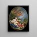 Jupiter und Callisto - François Boucher — gerahmtes Bild an der Wand