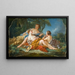 Les Confidences pastorales - François Boucher — gerahmtes Bild an der Wand