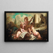 Die kleinen Vogelsteller, Die Kinder Musiker - François Boucher — gerahmtes Bild an der Wand