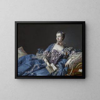 Madame de Pompadour - François Boucher — gerahmtes Bild an der Wand