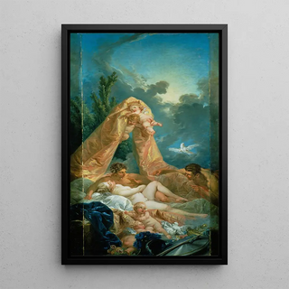 Franois Boucher - Mars and Venus surprised by Vulcan.webp