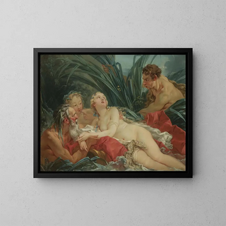 Pan und Syrinx - François Boucher — gerahmtes Bild an der Wand