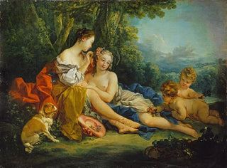 Toilette pastorale - François Boucher — Ansicht des Kunstwerks