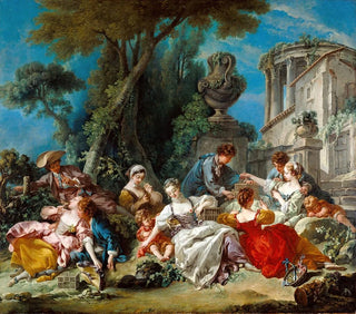 Die Vogelfänger - François Boucher — Ansicht des Kunstwerks