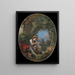 L'envoi du messager - François Boucher — gerahmtes Bild an der Wand
