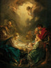 Jungfrau, die sich um das schlafende Jesuskind kümmert - François Boucher — Ansicht des Kunstwerks