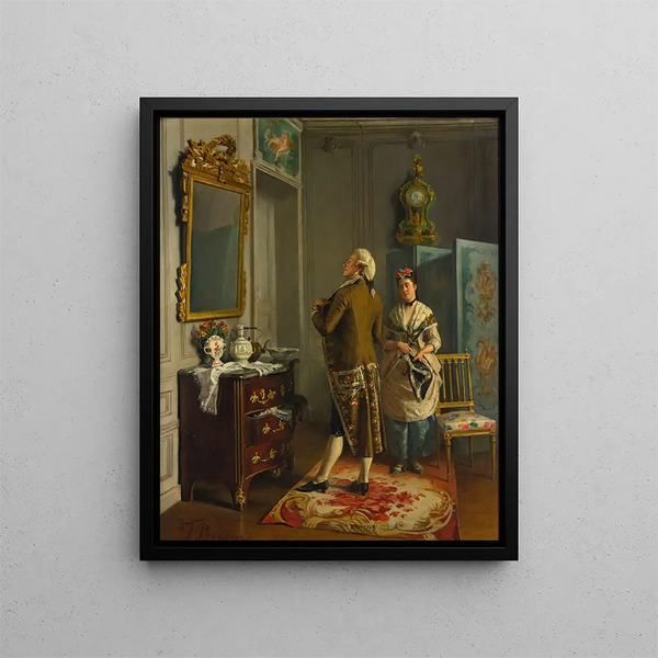 Bereit für den Ball - François Brunery — gerahmtes Bild an der Wand